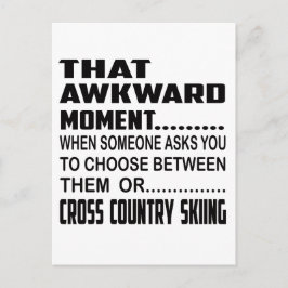 Dat ongemakkelijke moment, dwars door land. briefkaart