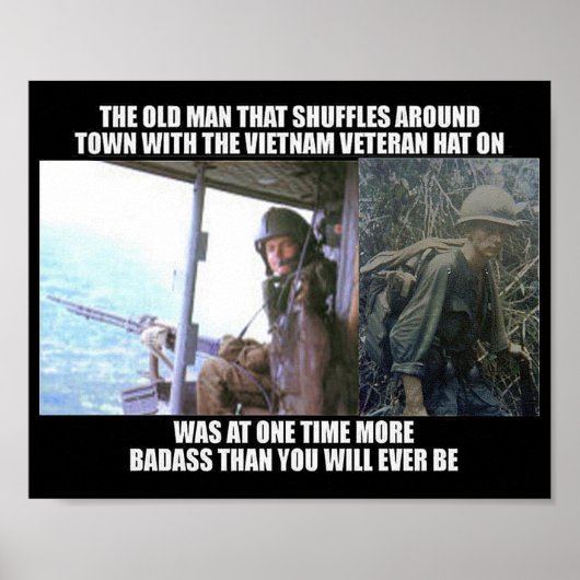 DAT OUDE VIETNAM VET POSTER (Voorkant)