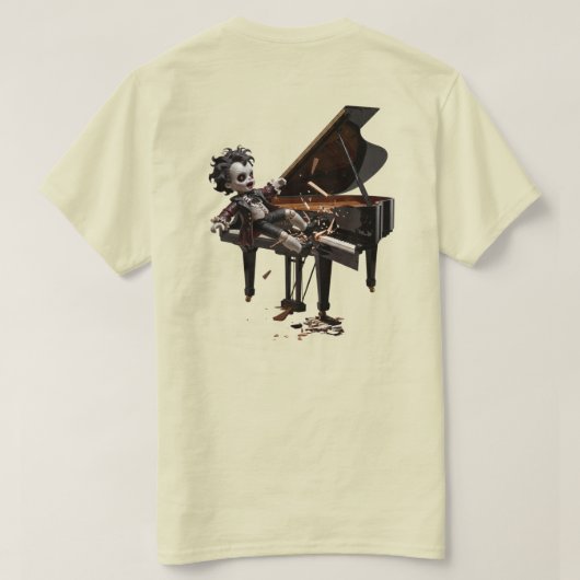 Dat Piano Verscheuren T-shirt (Design achterkant)