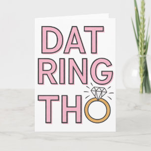 Dat Ring Tho Grappige Huwelijk Verloving Huwelijk Kaart