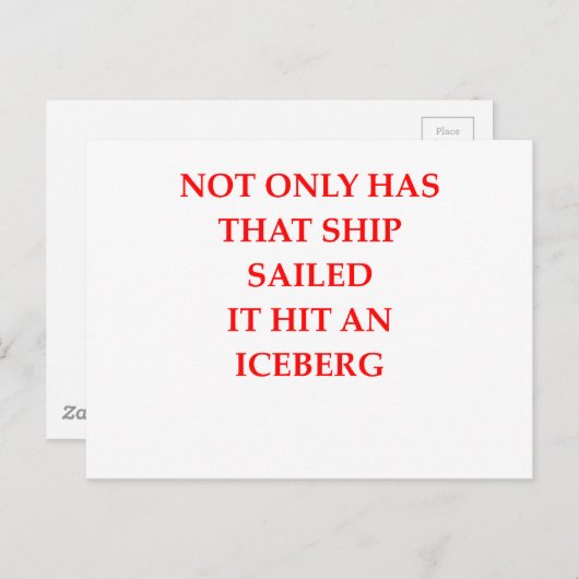 dat schip heeft gevlogen briefkaart (Voorkant / Achterkant)