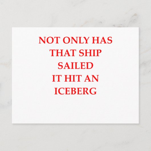 dat schip heeft gevlogen briefkaart (Voorkant)