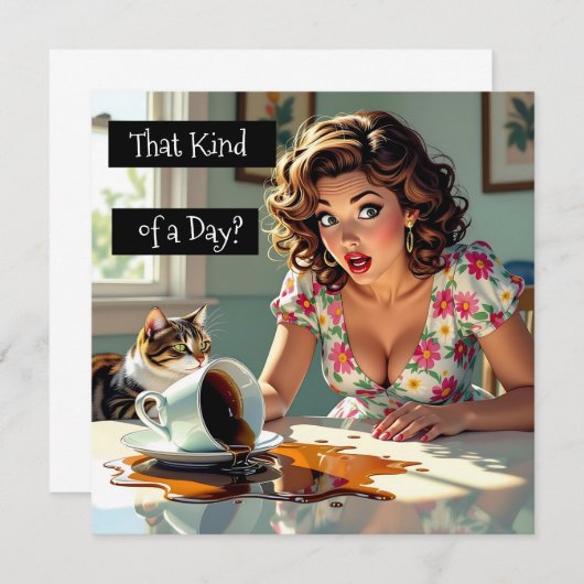 Dat soort dagen? Grappige gemorste koffie (Voorkant / Achterkant)