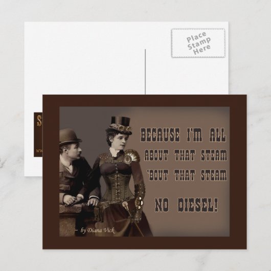 Dat stoomBriefkaart Briefkaart (Voorkant / Achterkant)