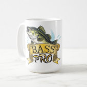 Dat Trofee Vangen "Bass Pro" op maat Koffiemok (Voorkant links)