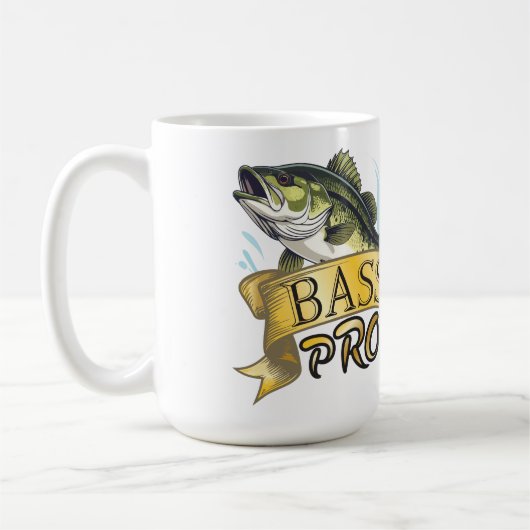 Dat Trofee Vangen "Bass Pro" op maat Koffiemok (Links)