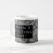 Dat verwachtte je niet! Patroon zwart Koffiemok (Voorkant links)