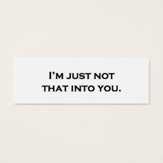 Dat vind ik niet leuk aan jou. mini visitekaartjes