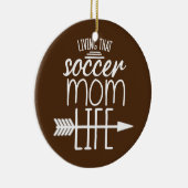 Dat voetbalmam citeert mam-citaat voor vrouwelijke keramisch ornament (Rechts)