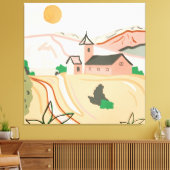 Dat warme, vredige gevoel canvas afdruk (Insitu (Woonkamer))