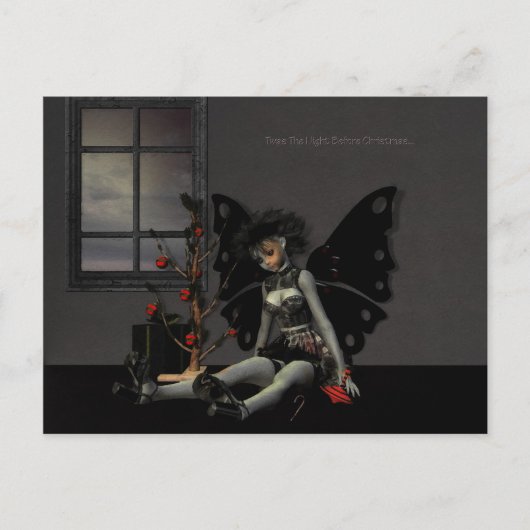 Dat was de avond voor Kerstmis Feestdagenkaart (Voorkant)