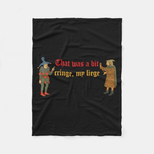 Dat was een beetje gênant mijn leenheer Grappig mi Fleece Deken (Voorkant)