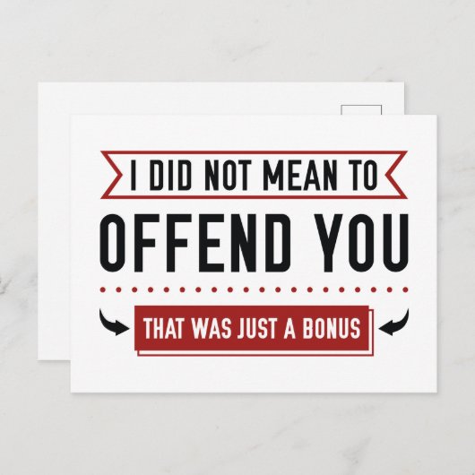 Dat was gewoon een bonus briefkaart (Voorkant / Achterkant)