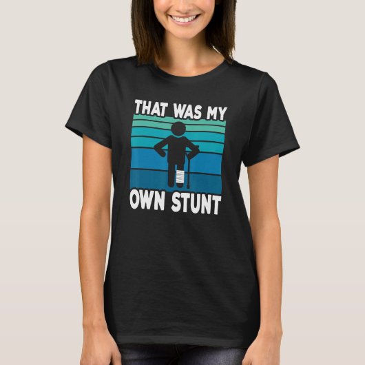Dat was mijn eigen stunt Beterschap Gebroken Bee T-shirt (Voorkant)