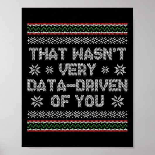 Dat was niet erg data-gedreven van je, lelijk kers poster (Voorkant)