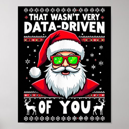 Dat was niet erg data-gedreven van je, Sinterklaas Poster (Voorkant)