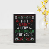 Dat was niet erg gegevensgestuurd van jullie kerst kaart (Gele Bloem)
