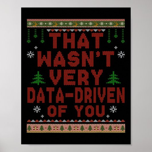 Dat was niet erg gegevensgestuurd van jullie kerst poster (Voorkant)
