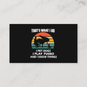 Dat wat ik doe als ik honden huisdier speel ik pia visitekaartje (Achterkant)