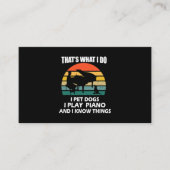 Dat wat ik doe als ik honden huisdier speel ik pia visitekaartje (Voorkant)