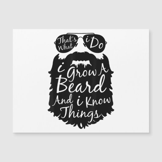 Dat wat ik doe, ik kweek een baard en ik weet ding (Voorkant)
