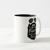 Dat wat ik doe, ik kweek een baard en ik weet ding tweekleurige koffiemok (Voorkant rechts)