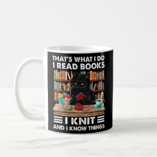 Dat wat ik doe ik lees boeken ik brei kat breien koffiemok