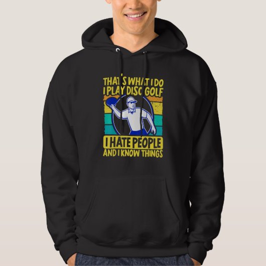 Dat wat ik doe ik spelen Disc Golf Frisbee Golf Fr Hoodie (Voorkant)