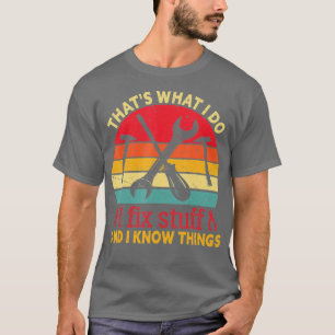 Dat wat ik doe, maak me vast aan wat ik weet. t-shirt