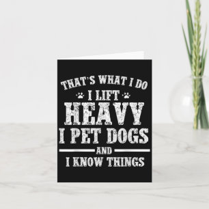 Dat Wat Ik Doe Til Zwaar Ik Aai Hond Workout Motiv Kaart
