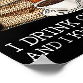 Dat wat ik lees voor boeken die ik Drink heb. Poster (Hoek)