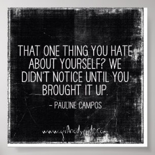 Dat wat je haat Inpirationeel Citaat Poster