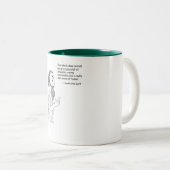 Dat wat je niet doodt. tweekleurige koffiemok (Voorkant rechts)