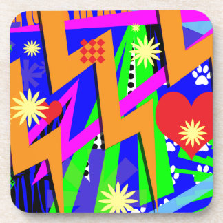 Dat wilde negentiger jaren patroon drankjes onderzetter