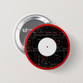 Dat witte label is elektrisch! ronde button 5,7 cm (Voorkant /achterkant)