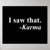 Dat zag ik. -Karma Poster (Voorkant)