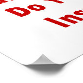 Dat zal $60 zijn, heb je een verzekering? poster (Hoek)