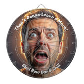 Dat zal een grappig stempel achterlaten dartbord (Voorkant)