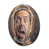 Dat zal een grappig stempel achterlaten dartbord (Voorkant Rechts)