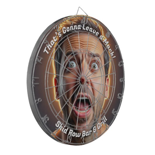 Dat zal een grappig stempel achterlaten dartbord (Voorkant Links)