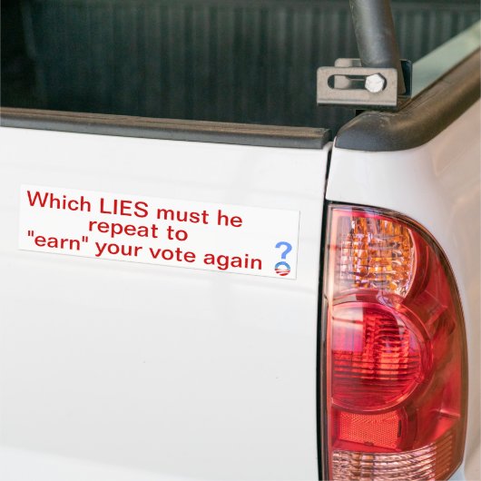 Dat zal uw stem winnen bumpersticker (Op Truck)