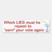 Dat zal uw stem winnen bumpersticker (Voorkant)