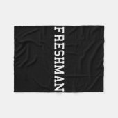Dat zegt Freshman Tee Print Ck naar school  Fleece Deken (Voorkant (Horizontaal))