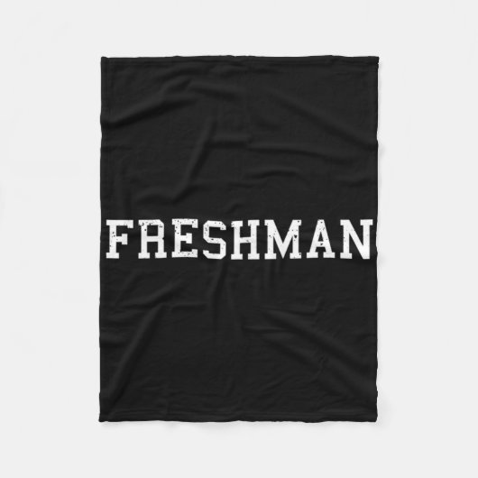 Dat zegt Freshman Tee Print Ck naar school  Fleece Deken (Voorkant)