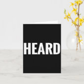 Dat zegt gehoord shirt - Een ontwerp dat gehoord z Kaart (Gele Bloem)