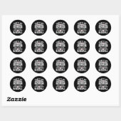 Dat zegt mijn kleinzoon uit honkbalkleding ronde sticker (Vel)