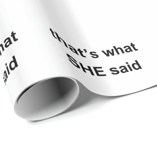 Dat zei SHE. Cadeaupapier (Rol Hoek)