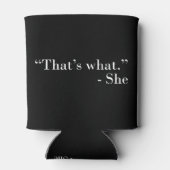 Dat zei ze. blikjeskoeler (Achterkant)