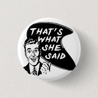 Dat zei ze Button