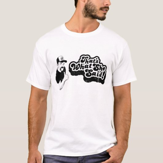 Dat zei ze (licht Shirt) T-shirt (Voorkant)